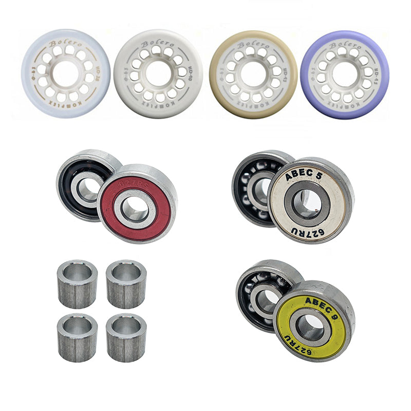 Komplex ruote Bolero 63 mm + Cuscinetti a scelta + Distanziatori - Original Sport