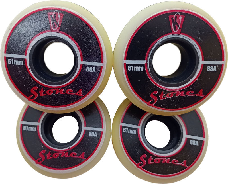 Kriptonics ruote in line 61 mm 88 A fronte - Original Sport