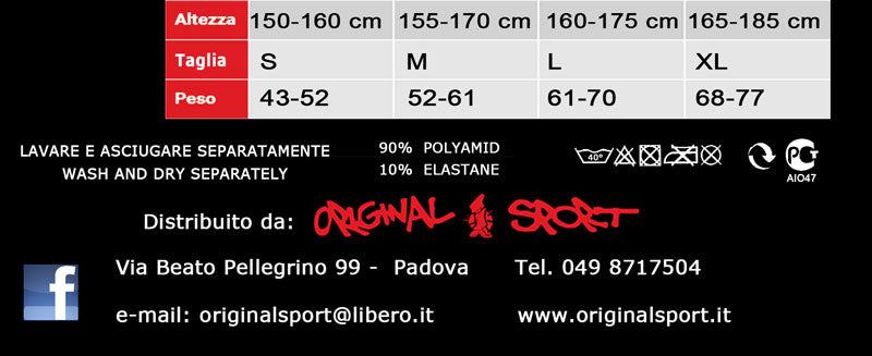 Taglie collant Original sport