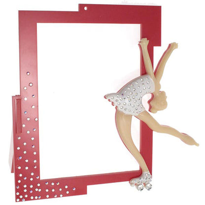 Red skating photo frame