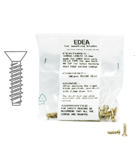 Viti Edea per ghiaccio testa piana