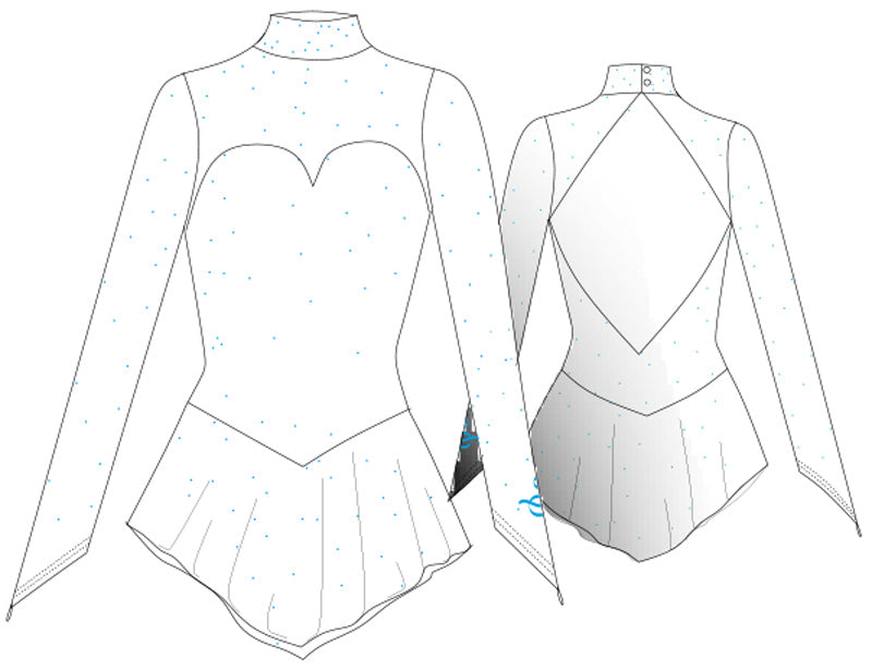 Mod. 2077 Frozen Sagester Kleid