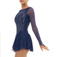 Mod. 2091 Blaues Sagester-Kleid