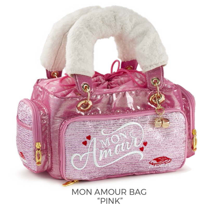 Edea Borsetta Mon Amour rosa da pattinaggio ghiaccio e rotelle