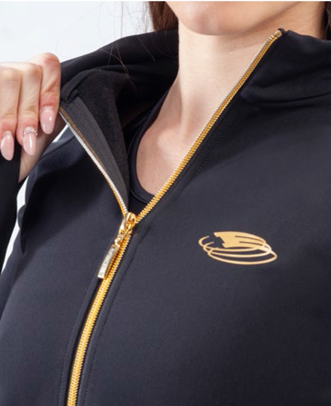 Edea Women's Black Jacket Front Detail