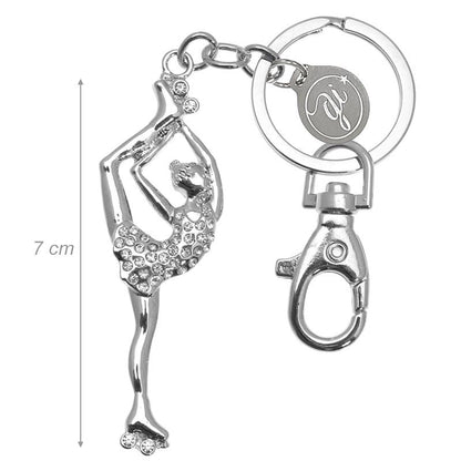 Roller Skate Ballerina Keychain