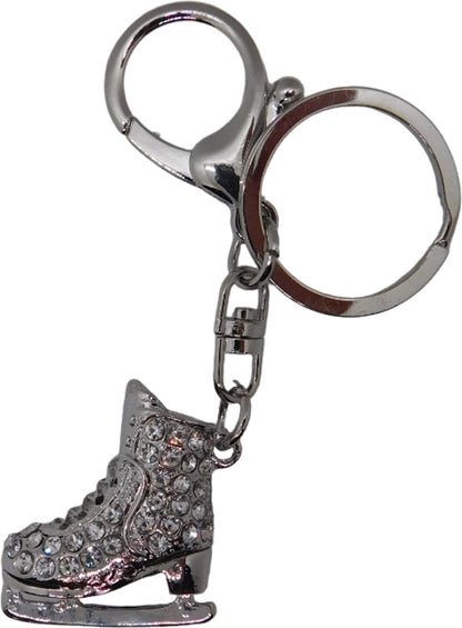 Side ice skate keychain