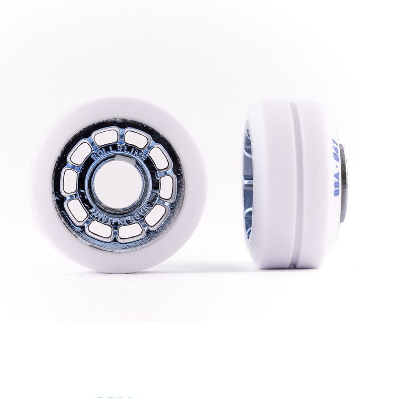 Ruote Pattini A Rotelle 54mm 80A Con Cuscinetti ABEC-9 - Set Di 4 Pezzi Nero - Foto 7