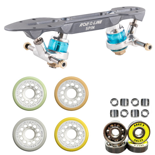 Roll Line Spin  + Komplex Angel   + Abec 9 + Distanziatori - Original Sport