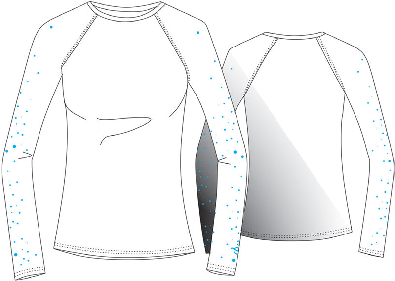 Sagester disegno maglia manica lunga donna - Original Sport