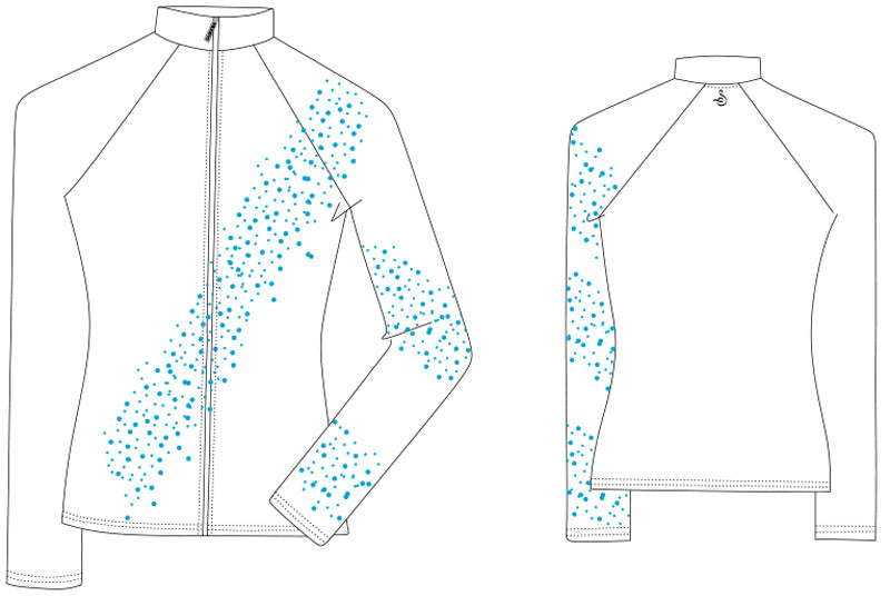 Sagester disegno giacca con strass