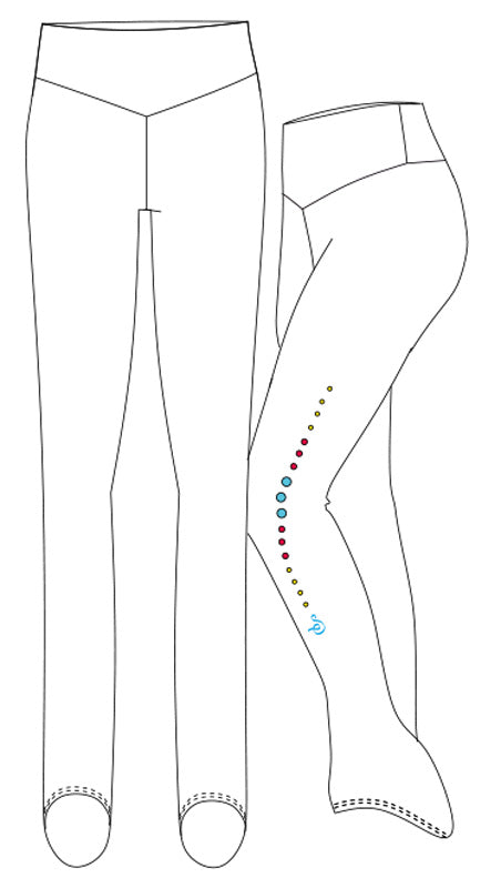 Sagester disegno leggings donna - Original Sport
