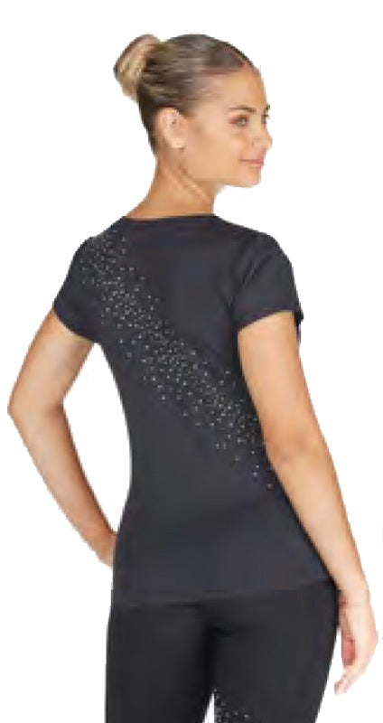 Sagester t-shirt donna con strass - Original Sport