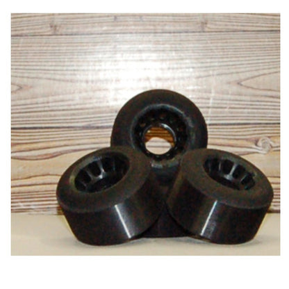 Black 62mm 92A Quad Road Wheels - Original Sport