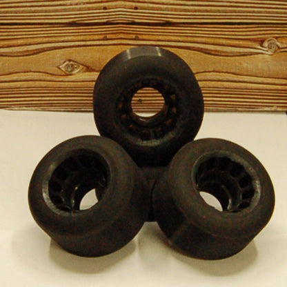 Black 62mm 92A Quad Road Wheels - Original Sport