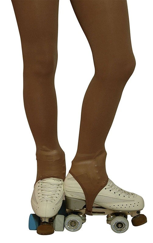 Caramel tights with velcro gaiter