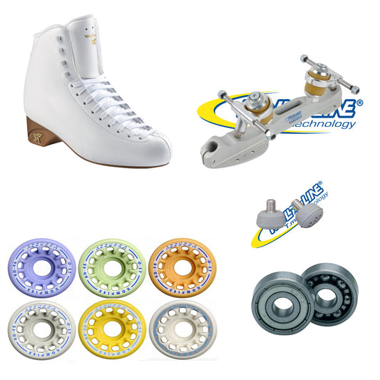 Risport Antares + Variant M + Abec 1 + ruote Azzurra pattino completo - Original Sport