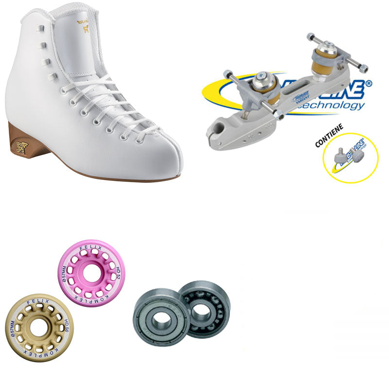 Risport scarpa Venus + Variant F + Abec 1 + ruote Felix  pattino completo a rotelle - Original Sport