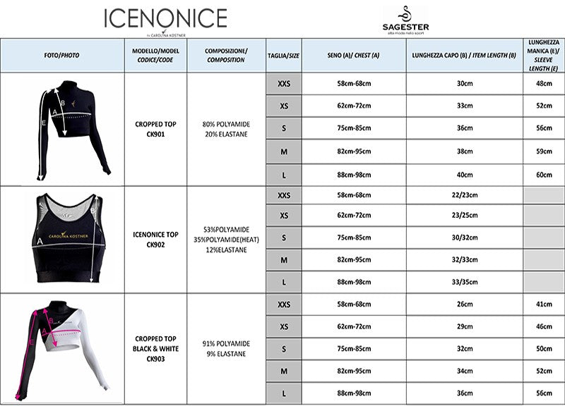 Icenonice tabella taglie  - Original Sport